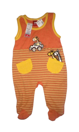 Little King Strampler Giraffen Orange Gelb Größe 68