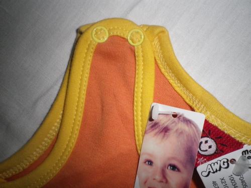 Strampler Giraffen Orange Gelb