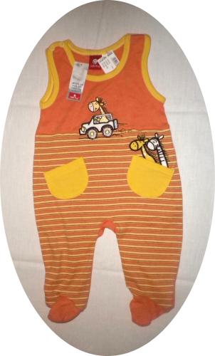 Strampler Giraffen Orange Gelb