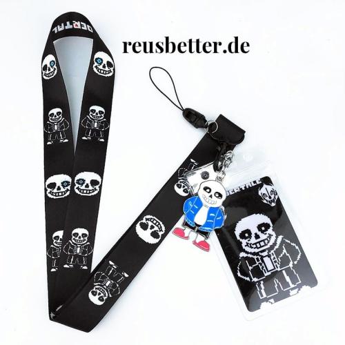 Undertale Schlüsselband | mit Anhänger 3 Teilig |  ID Kartenhalter