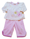 Kleinkinder Baby Zweiteiler Rosa Weiß größe 62