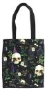 Tragetasche Gift und Ranken Totenkopf Alchemie Schwarz