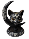 Black Moon Katze Blackflow Räucherbrenner - Räucherkerze Harz Skulptur Katze