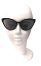 Vintage Cat Eye Sonnenbrille Damen – Schwarz oder Tea