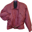 Exclusive Damen Echt Lederjacke Vintage Lederjacke in Rot