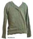 Fishbone Damen Sweatshirt V-Ausschnitt New Yorker Tarngrün
