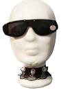 Schwarze Unisex Sonnenbrille | Ski Design | Schmale Form