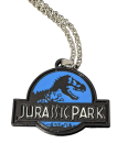 Jurassic Park T-Rex Medaillon Kette | Silber | Farbwahl | Reusbetter