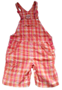 Kinder Latzhose Mädchen Orange Karo 104