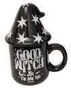 Killstar Good Witch Tee - Kaffeetasse - Pott mit Hexenhut und Deckel
