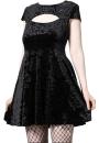 Killstar BLASPHEMIA KEYHOLE Damen Skaterkleid Gothic Samtkleid
