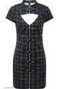 Killstars Casey Schottenkaro Bodycon Punk Rock Damen Minikleid
