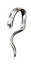 Labret 925 Sterling Silber Lippenpiercing Stecker Ring  S-Form Schlange 16g
