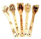 NIGHTMARE BEFORE CHRISTMAS Kochutensilien Kochlöffel Set aus Holz ❅ mit Gravur
