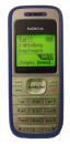 Nokia 1200 Handy Blau SIM Frei 1,5 Zoll Retro Mobiltelefon - Gebraucht