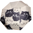Regenschirm und UV Sonnenschirm  -  Anime Katzen - Taschenschirm Knirps Unisex