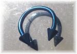Circular Barbell 316L Chirurgenstahl blau eloxiert 1.2mm 18G