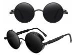 Steampunk Sonnenbrille Schwarz Metall Retro Gothic