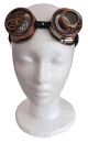 Steampunk Schweißerbrille Bronze Zahnräder Lupenlinse