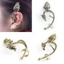 DRAGON Ohrklemme ☯ OHRRING ☯ OHRCLIP ☯ Silber und Bronze Auswahl