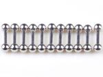 Augenbrauen- und Nasenpiercing Hantel 18G 1.0mm Chirurgenstahl