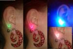 LED Ohrstecker Ohrringe Blinkend